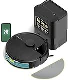 iRobot Roomba 104 2in1 Vacuum & Mop Robot - Self-Empties for 75 Days, Intense Power-Lifting Suction, Vacuums All Floors, Ideal for Pet Hair, LiDAR Smart Navigation Mapping, Mops Hard Floors