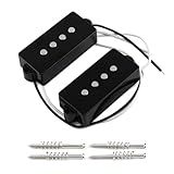 FLEOR Alnico 5 P Bass Pickups Humbucker Pickup for 4 String P Bass Replacement
