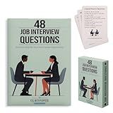 48 Job Interview Questions Cards - Practice Skills for Your Next Career Opportunity