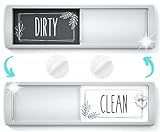 Stylish Dishwasher Magnet Clean Dirty Sign - 2 by 7 Inch - Ideal Clean Dirty Magnet for Dishwasher - Kitchen Organizer and Gadget - Nice Office, Home Farmhouse Decor