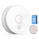 SITERWELL Smoke Detector, 10 Year Product Life Fire Alarm with Magnetic Fastening Kit, Smoke Alarm with Photoelectric Sensor and Low Battery Warning Function for House, UL217-9th Listed, GS509A,1 Pack