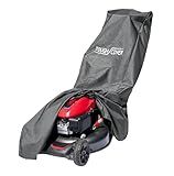 Tough Cover Lawn Mower Cover - 94 in L x 19.5 in W x 13.5 in H, Black - Heavy-Duty 600D Oxford Fabric, Waterproof & Tear-Resistant Push Mower Cover, Outdoor Weatherproof Universal Fit
