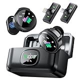 LID LIRDDY Mini Microphone for iPhone: 2PCS Wireless Lavalier Microphone for Android - Noise Canceling Magnetic Clip Lapel Mic - Vlogging & Pro Video Recording for Content Creators​