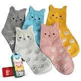 Jeasona Women's Cute Socks Cat Gifts for Women Wife Girlfriend Mom Daughter