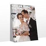 Personalized Custom Canvas Prints with Your Photos & Text, Customized Picture Print, Transform Own Images Into Framed Wall Art Digitally Printed Photo to Canvas, Keepsakes Gifts for Family 16x24’’