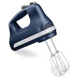 KitchenAid 5 Ultra Power Speed Hand Mixer, KHM512, Ink Blue