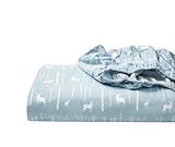 Eddie Bauer - Flannel Sheets Full Size, Anti-Pilling & Wrinkle Resistant Cotton, Touchably Soft for All-Season Comfort - Bed Sheets with Matching Pillowcases & Fitted Sheet (Birch Forest)