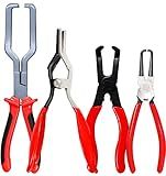 4-in-1 Fuel Line Disconnect Tool: Pliers Set with 80° Pliers, Hose Remover, 9" Fuel Filter Caliper for Auto Maintenance