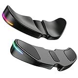 IFYOO HornsX1 Right-Handed RGB Ergonomic Gliding Palm Rest for Mouse, Wrist Rest Pad, 3 RGB Lighting Modes, Reduce Wrist Pain, Anti-Fatigue, for Gaming/Office Work Casual Use - Black2, 1 PCS