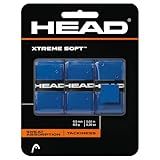 HEAD Xtreme Soft Tennis Racquet Overgrip - Cushioned, Moisture-Absorbing, Non-Slip Feel, Easy Wrap Replacement Grip, 3-Pack, Blue
