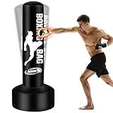 69'' Standing Punching Bag for Adults, Heavy Bag Boxing Equipment Kicking Bag Inflatable Kick Boxing Bag with Stand for Training MMA Muay Thai Fitness
