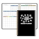 Monthly Budget Planner - 14 Months Hardcover Undated Financial Planner Organizer Budget Book with Expense and Debt Tracker Notebook to Manage Your Money Effectively, Bill Organizer