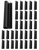 60 Pcs 4.7" Winter Pool Cover Clips - Pool Closing Kit for Above Ground Steel Wall Pools, Wind Guard Clamps for Securing Cover Tightly(Black)