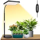 LBW Desk Grow Light, Full Spectrum Plant Light for Indoor Plants, Grow Lamps with 4/8/12H Timer, 10"-26" Height Adjustable, 6 Brightness Levels