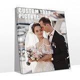 Personalized Custom Canvas Prints with Your Photos & Text, Customized Picture Print, Transform Images Into Wrapped Framed Wall Art Digitally Printed Photo to Canvas, Gifts for Pets Family 8x10’’