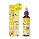 RESCUE Bach Remedy Dropper 20mL, Natural Stress Relief, Homeopathic Flower Essence, Vegan, Gluten & Sugar-Free, Non-Habit Forming (Non-Alcohol Formula)