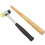 NIUPIKA Jewelers Rubber Hammer Mallet with Wood Ring Mandrel Sizer Sizing Adjuster Ring Shaper Repair Tools Jewelry Making Kit