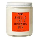 CE Craft Smells Like A Browns Win - Ohio Themed Football Candle (Bourbon Vanilla)