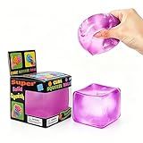 Relief High Density Ice Squeeze Ball, Ice Cube SqueezeToy,Adults Sensory Fidget for Stress Relief,Focus (Purple)