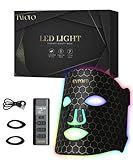 EVFOFO 7 Mode Red Light Therapy Mask for Face, FDA-Cleared Portable LED Face Mask with Remote for Wrinkles, Acne & Skin Tone at Home, Near-Infrared 850nm Red Light Therapy Mask, Black