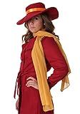 Fun Costumes Carmen Sandiego Iconic Yellow Scarf Costume - Officially Licensed Halloween Accessory - Standard - Red