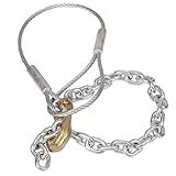 Fence Post Remover Tool with Galvanized Cable & Chain - Works with Jack/Lever, Effortlessly Extract 4x4 Fence Poles(Even Broken Ones) for Residential/Agricultural Fence Repair