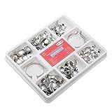 OKIl 100pcs Dental Tools Dental Matrix Sectional Contoured Metal Matrices Full Kit No.1.398 With 2 Rings