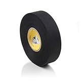 Howies Hockey - Black Hockey Tape 1 Pack - Cloth Stick Tape - Strong, Long-Lasting Adhesive for Stick Blade, Lacrosse, Baseball - 1 Inch x 24 Yards - Professional Quality