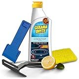 Cerama Bryte Cooktop Cleaning Kit, 10 oz Bottle, Scraper, Tool & Pad