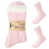 Brikabia Dance Gifts for Dancers, Ultra Soft Fuzzy Dance Socks for Women Dancer Party Favor