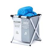 Vortissza Foldable Shoe Cover Dispenser and Storage Bin Holder Includes Please Remove Shoes Door Hanger Sign and Welcome Remove Sign for Open House Supplies for Realtors Home Showings