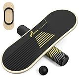 Sportneer Balance Board - 7 Modes Wobble Board with Adjustable Stoppers, Roller and 2.8'' Ball Included - Exercise Balancing Stability Trainer for Improve Balance, Surf Trainer & Physical Therapy