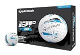 TaylorMade Golf SPEEDSOFT Ink Golf Balls Blue ONE Dozen