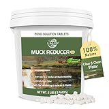 LMJP Muck Reducer - 5LB Natural Sludge Solution Tablets for Ponds & Lakes, Away Muck & Odor Control, Safe for Aquatic Life, Wildlife & Recreation, Treats Up to 30,000 Sq Ft