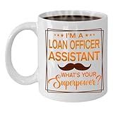 MONIZILUCKY Loan Officer Assistant Coffee Mug - Funny Loan Officer Assistant Gift - 11oz White Ceramic Cup for Work Office, Coworker, Birthday, Christmas, Retirement