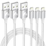 iPhone Charger [Apple MFi Certified] Lightning Cable 3Pack 6FT iPhone Charger Cord Fast Charging USB Lightning Cable Braided iPhone Charging Cord for iPhone 14 13 12 11 Pro Max XR XS X 8 7 6 Plus SE