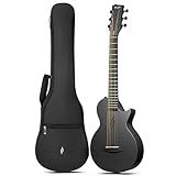 Enya Nova Go Mini Carbon Fiber Acoustic Guitar - 1/4 Size (32") Acoustic Travel Guitar for Children Beginners with Gig Bag (Black)