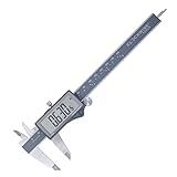 Clockwise Tools IP54 Grade Digital Caliper, DCLR-0605 0-6" /150mm, Inch/Metric/Fractions Conversion, Stainless Steel, Large LCD Screen