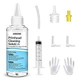 Printer Cleaning Kit for Epson, Printhead Cleaning Kit for HP, Inkjet Printer Head Cleaner for Canon, Printers Cleaner Printhead Cleaning Solution for Inkjet, Printers Print Head Cleaning Kits 100mL