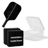 Pickleball Paddle Eraser, 2 Pack Pickleball Paddle Cleaner for Raw Carbon Fiber Paddles Rubber Bar for Fast Residue and Dirt Removal, Pickleball Accessories Eliminates Ball Residue, Dirt, Scratches