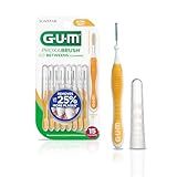 GUM Proxabrush Go-Betweens - Ultra Tight -Interdental Brushes - Soft Bristled Dental Picks for Plaque Removal Health - Safe for Braces & Dental Devices, 15 Count