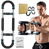 Twister Arm Trainer, 40-100lb Adjustable Chest Workout Equipment Portable Arm Trainer Exercise Fitness Equipment Detachable Power Twister Bar for Men at Home Office Anywhere