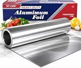 Heavy Duty Aluminum Foil Roll 18 Inch x 500 Feet, Extra Thick Commercial Grade Tin Foil, Durable Food Service Foil for Cooking, Grilling, Catering & Restaurant Use