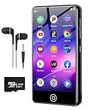 144GB MP3 Player with Bluetooth and WiFi, Android Spotify Music Player for Pandora, Amazon Music, Audible. 4.02" Touchscreen, Speaker, Supports Play Store,Up to 512GB（Black）