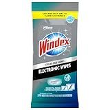 Windex Electronic Cleaning Wipes, Pre-Moistened Screen Wipes for TVs, Phones, and Other Electronics, Resealable for a Freshness Lock, 25 Count