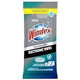 Windex Electronic Cleaning Wipes, Pre-Moistened Screen Wipes for TVs, Phones, and Other Electronics, Resealable for a Freshness Lock, 25 Count