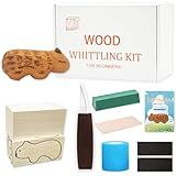 Barsha Space Wood Carving Kit, Capybara Carving DIY Kits for Adults,Wood Carving Tools with 1 Wood Carving Knives 2 Balsa Blocks (Capybara)