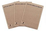 Koala Tools | Mini Isometric Graph Paper Notebook (3 Pack) | 5" x 7", 60 pp. - Kraft Cover Isometric Grid Drawing Pads - Suitable for Industrial, Architectural, Interior Design