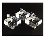 Modern Jewelry Displays for Show Ring Holder Blocks Premium Quality Clear Acrylic Platform Trade Show Store Home Photo Prop Exhibit Set of 3PCs