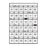 Loghot Classroom Accessories Closet Pocket Chart for Cell Phones Holder Wall Door Hanging Organizer (36 Pockets White)